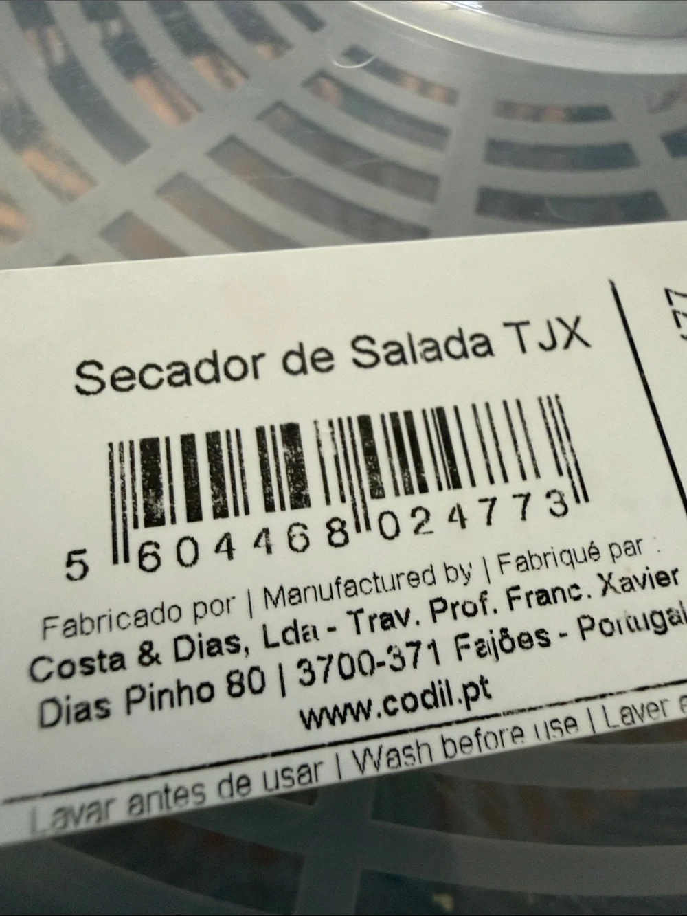 Gray Salad Spinner - Secador Salada by